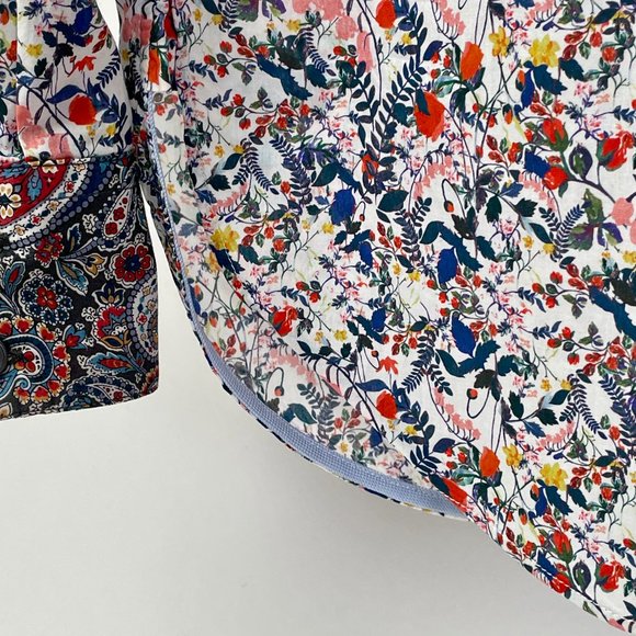 NEW Women's Paul Smith Cotton Kensington Shirt, Multicolour Floral, Size 40 (S) - Picture 5 of 10